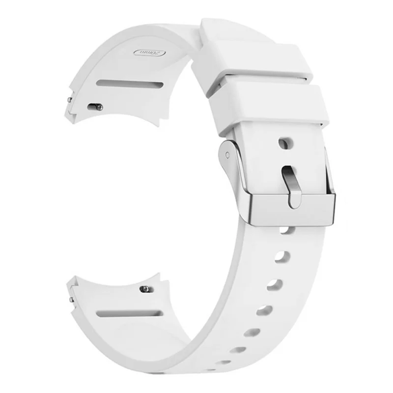 Silicone strap with silver buckle for Samsung Galaxy Watch 6 / 4 / 3 (41mm)