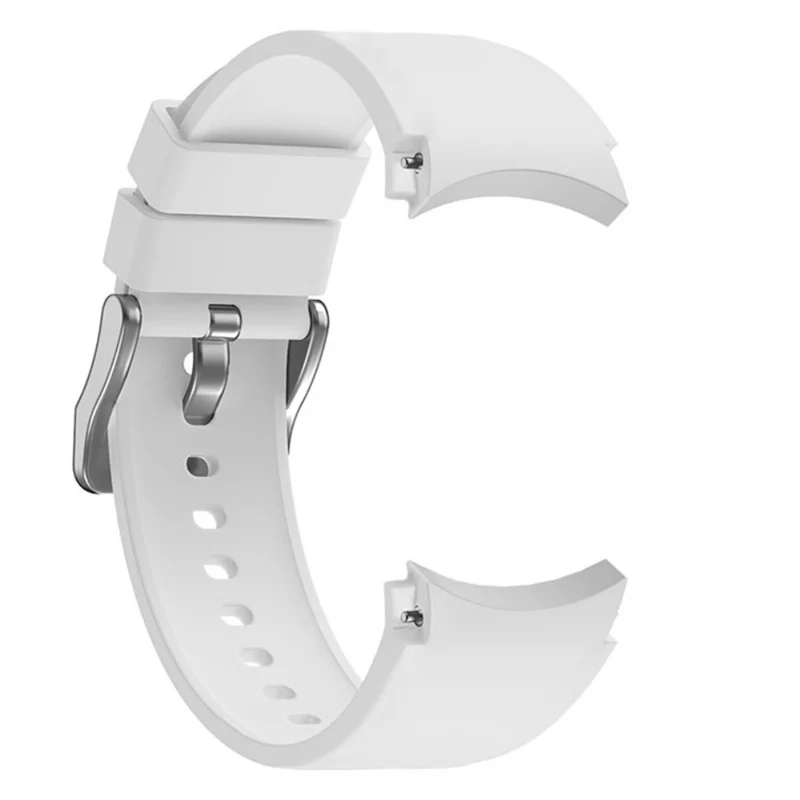 Silicone strap with silver buckle for Samsung Galaxy Watch 6 / 4 / 3 (41mm)