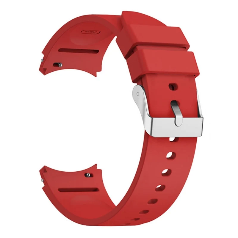 Silicone strap with silver buckle for Samsung Galaxy Watch 6 / 4 / 3 (41mm)
