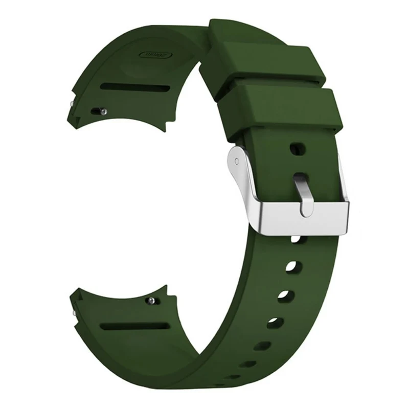 Silicone strap with silver buckle for Samsung Galaxy Watch 6 / 4 / 3 (41mm)