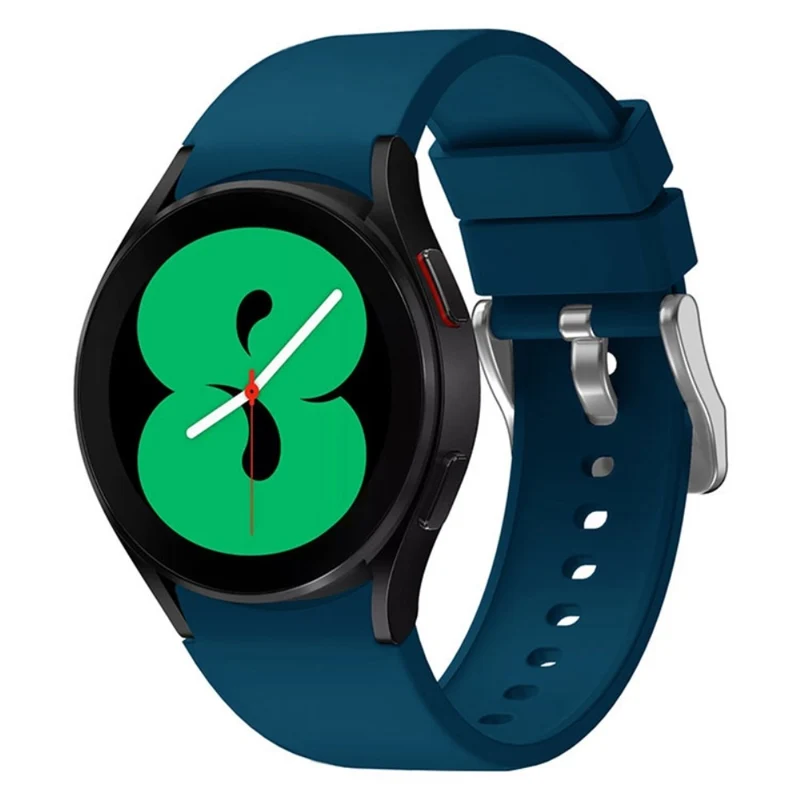 Silicone strap with silver buckle for Samsung Galaxy Watch 6 / 4 / 3 (41mm)