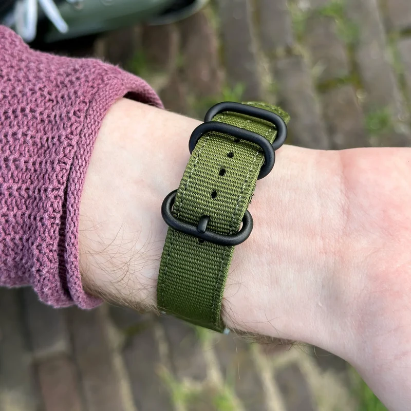 Amazfit Balance Ultra Schnallen-Nylonarmband (Grün)