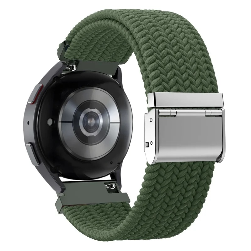 Bandz Amazfit Balance 3 Gewebtes Nylonarmband (Olivgrün)