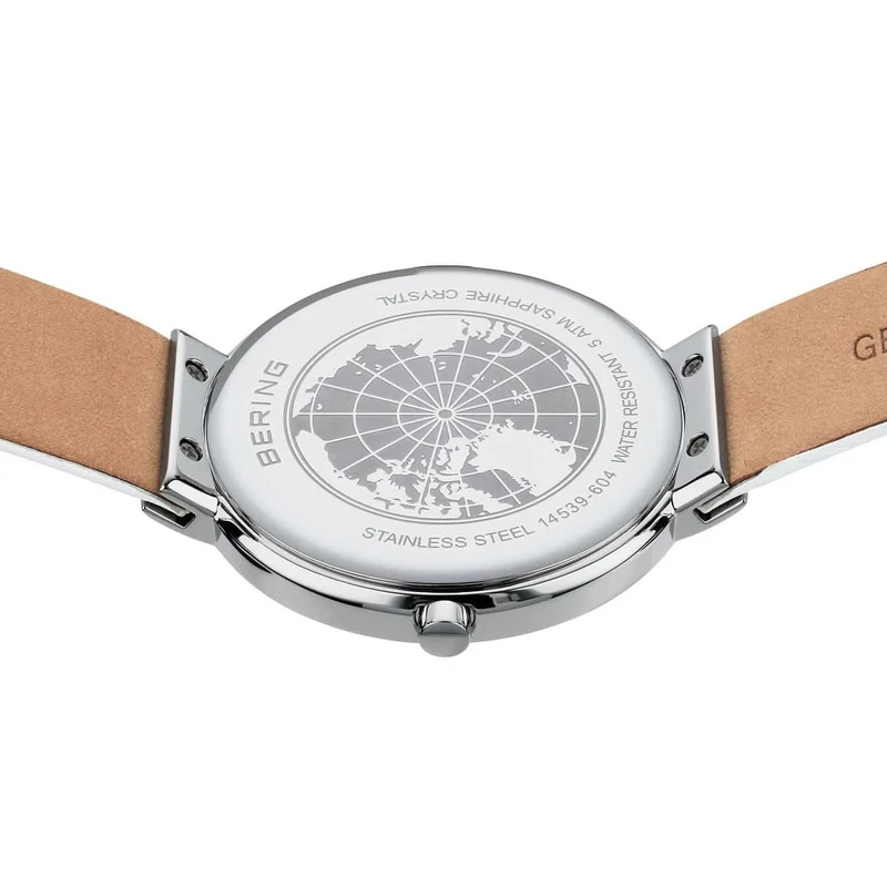 Bering Classic 14539-604 Herrenuhr • Kratzfestes Saphirglas • Flaches dänisches Design