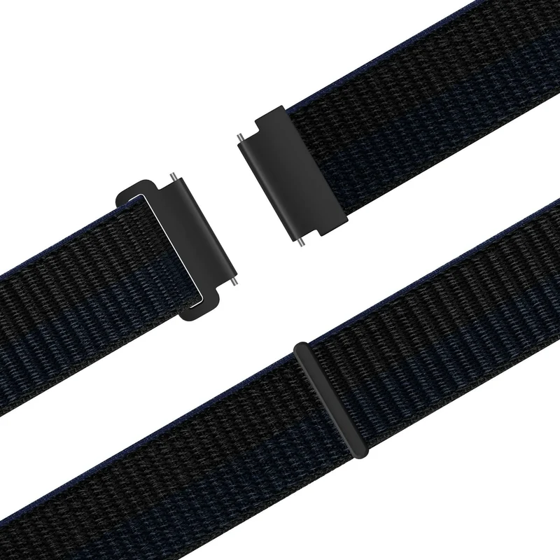Bandz Amazfit Balance Ultra Nylonarmband 'Easy Fit' (Schwarz/Blau)