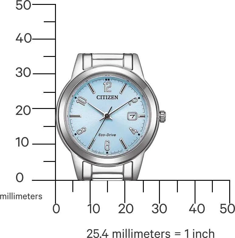 Citizen Eco-Drive FE1241-71L Damenuhr • Eco-Drive Solarantrieb • Edelstahl