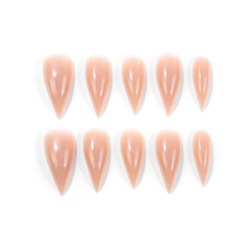 Elegante Glänzende Stiletto Press-On Nägel