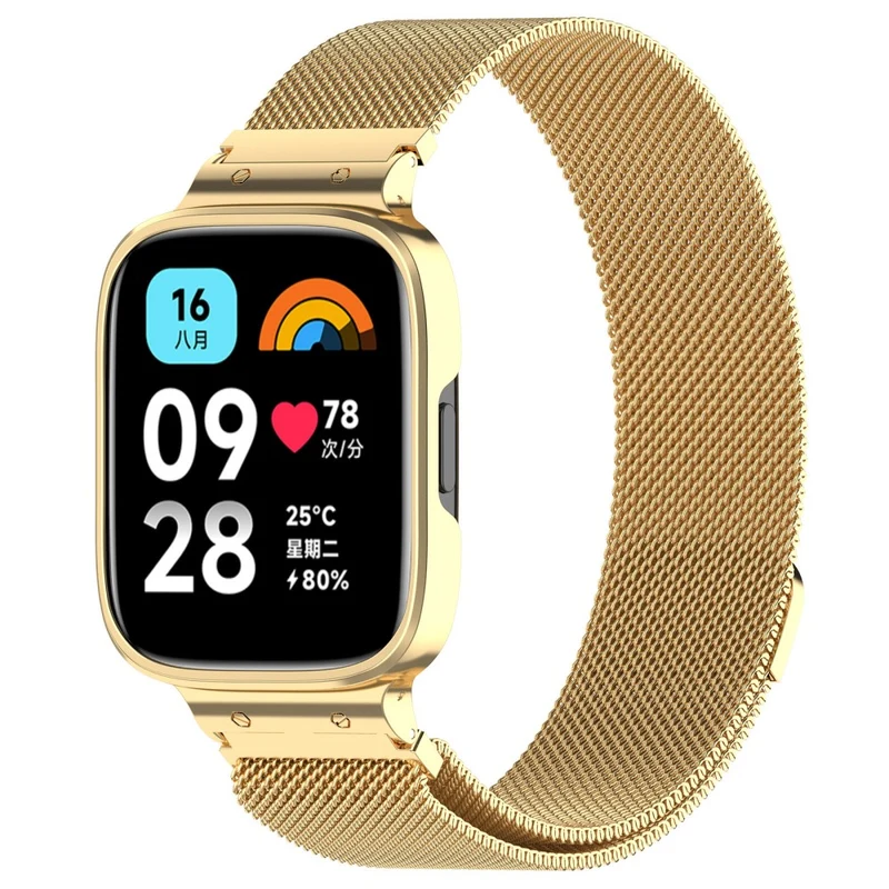 Xiaomi Redmi Watch 3 Active / Lite 3 milanese metal strap with cover
