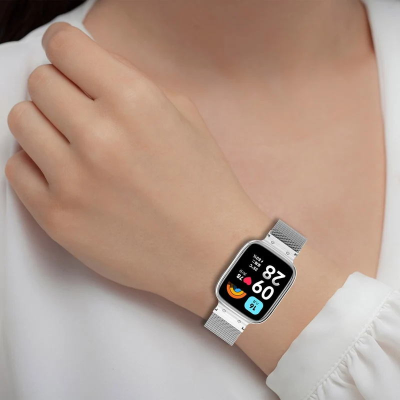 Xiaomi Redmi Watch 3 Active / Lite 3 milanese metal strap with cover