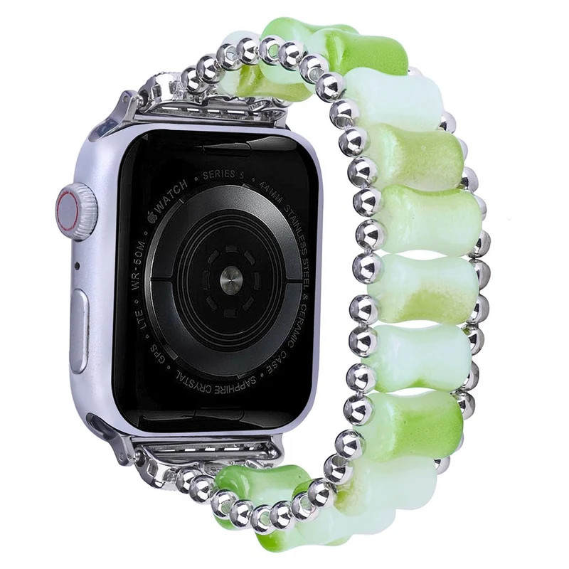 Apple Watch Series 8 (41mm) resin bamboo style strap - Grass Green