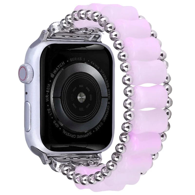 Apple Watch Series 8 (45mm) / Watch Ultra resin bamboo style strap - Grass Green