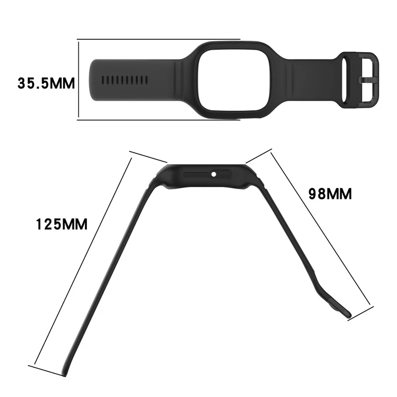 Honor Watch 4 silicone strap with integrated cover