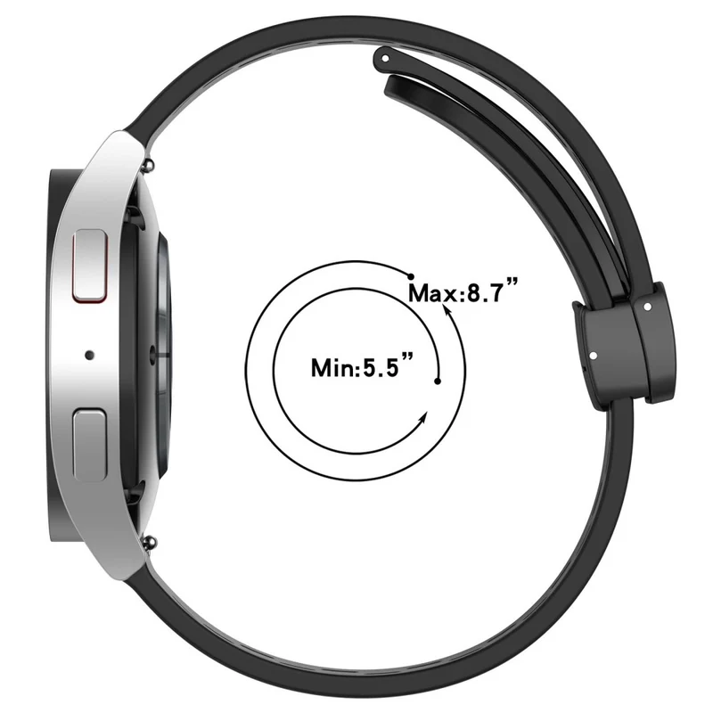 22mm simple silicone strap for Samsung and Huawei watch