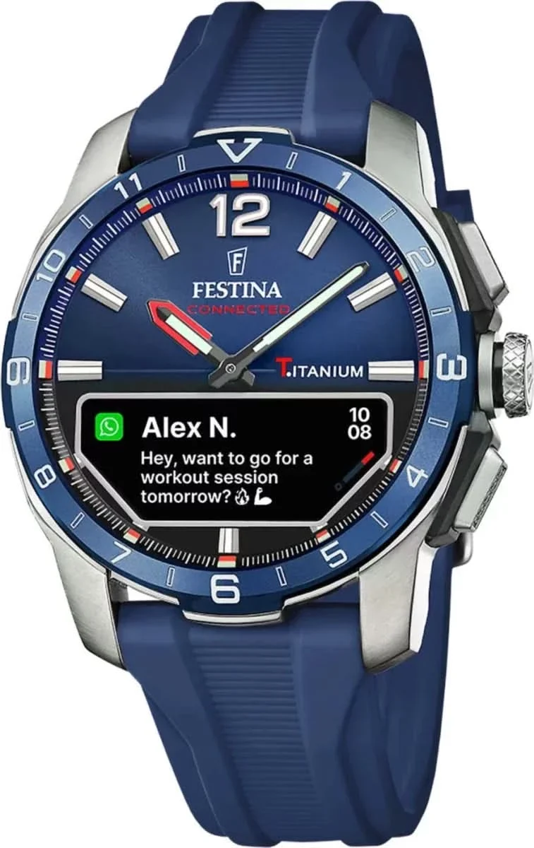 Festina Connected F23000/1 Herrenuhr • Robustes Titangehäuse • Saphirglas