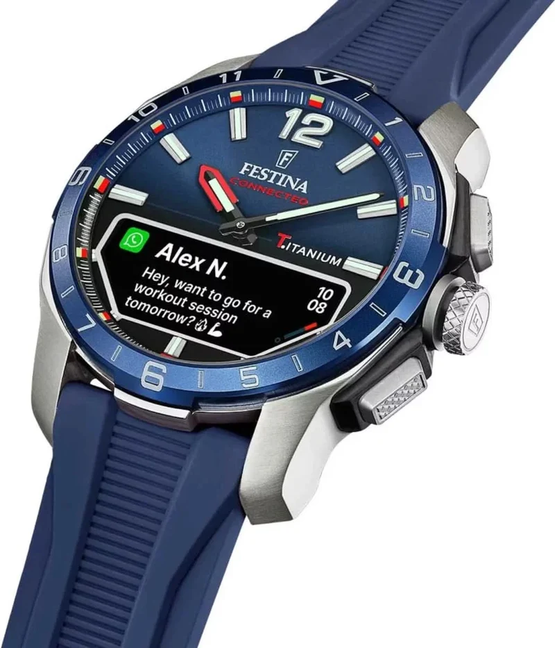Festina Connected F23000/1 Herrenuhr • Robustes Titangehäuse • Saphirglas