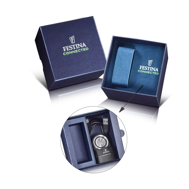 Festina Connected F23000/1 Herrenuhr • Robustes Titangehäuse • Saphirglas