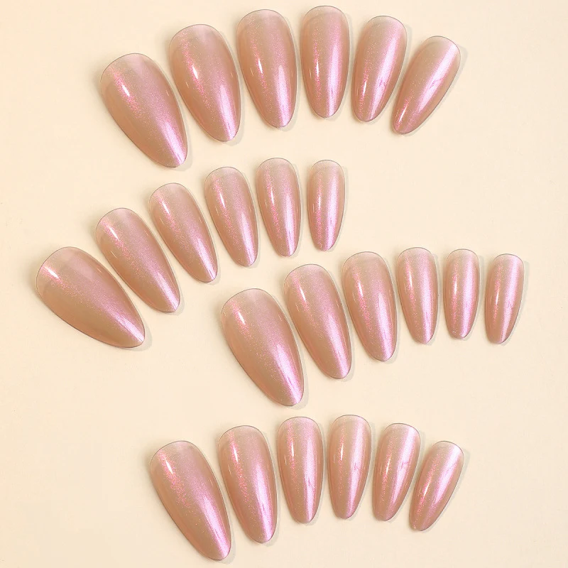 Elegantes Französisches Tipp Druck-On Nagelkunst Set