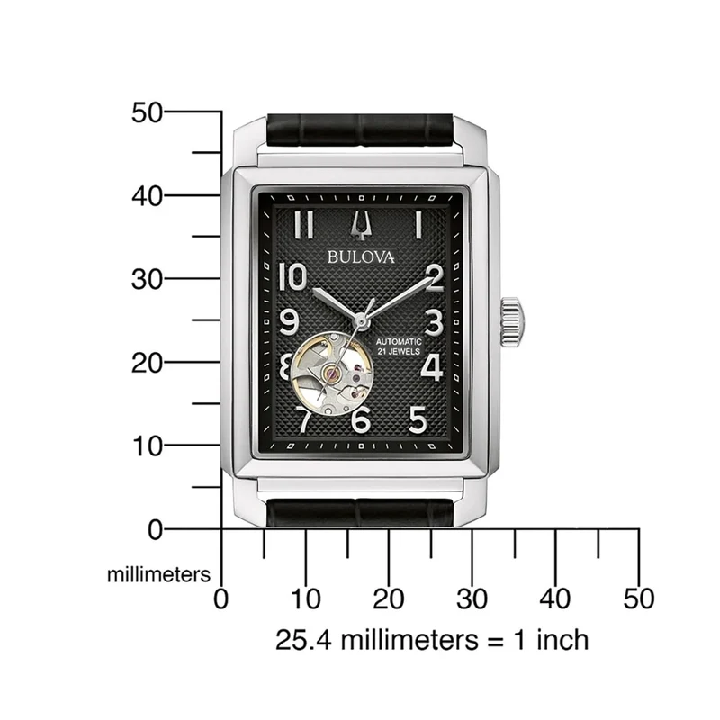 Bulova Sutton 96A269 Herrenuhr • Automatik • Offene Unruh