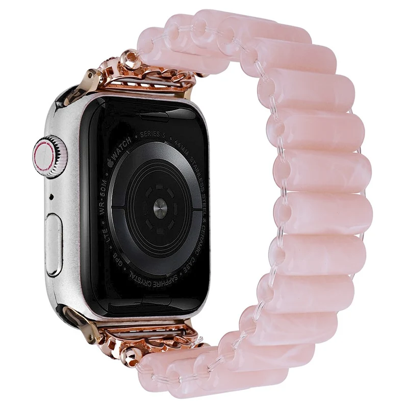 Apple Watch Series 8 (41mm) resin tube bead style strap