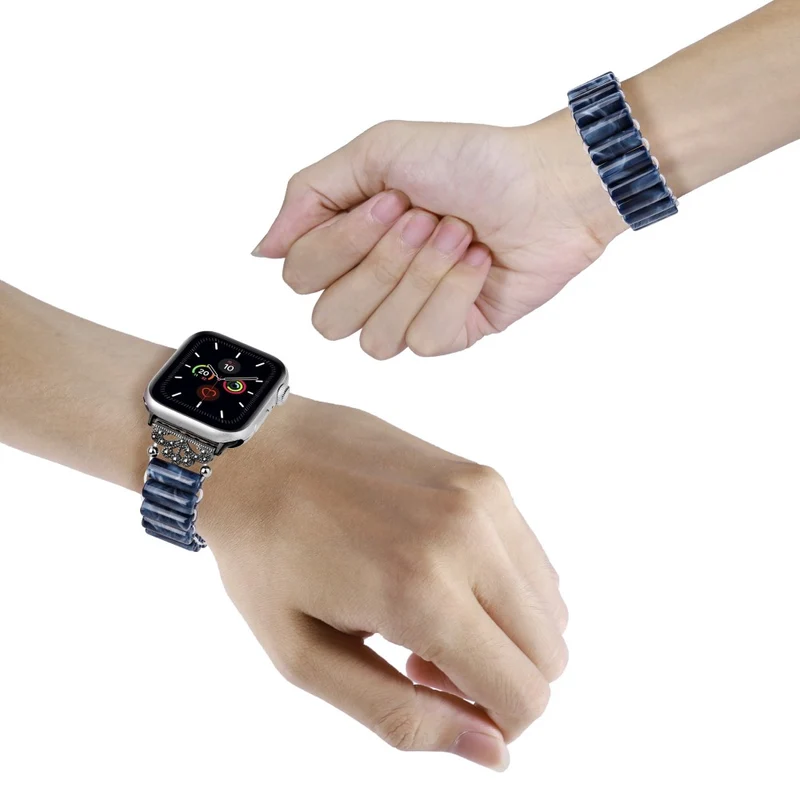 Apple Watch Series 8 (41mm) resin tube bead style strap