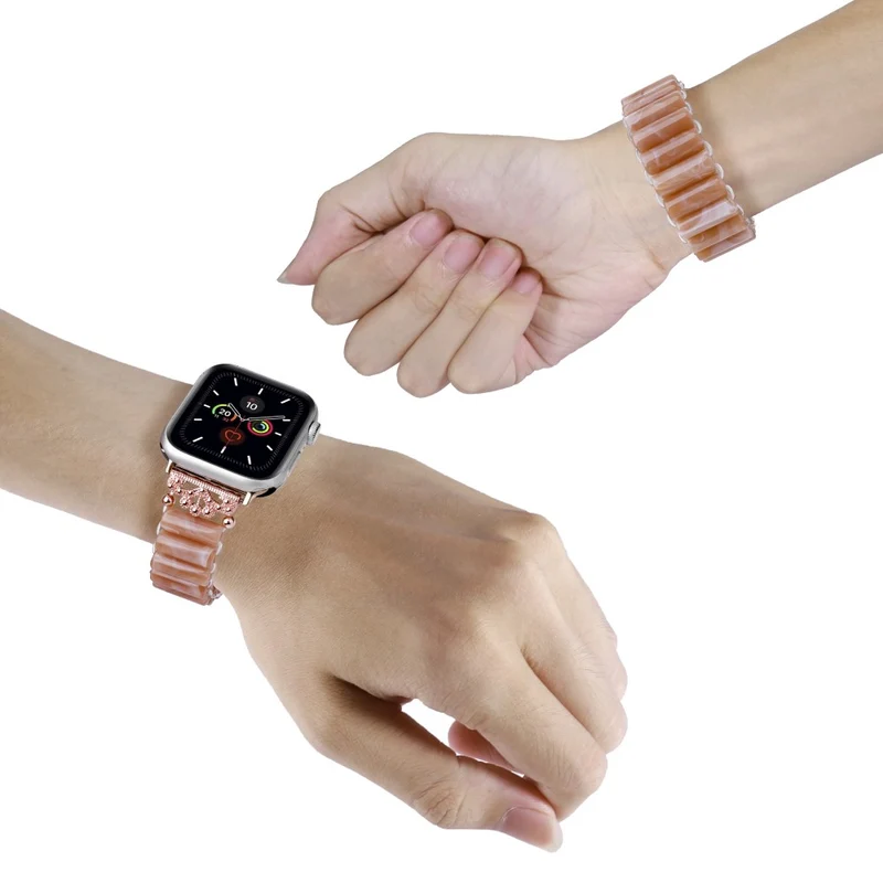 Apple Watch Series 8 (41mm) resin tube bead style strap