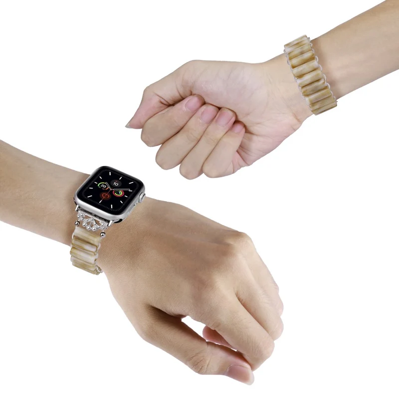 Apple Watch Series 8 (41mm) resin tube bead style strap