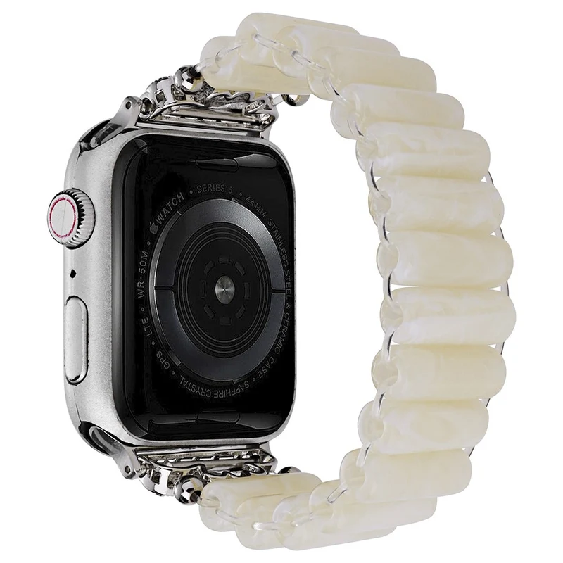 Apple Watch Series 8 (45mm) / Watch Ultra resin tube bead style strap