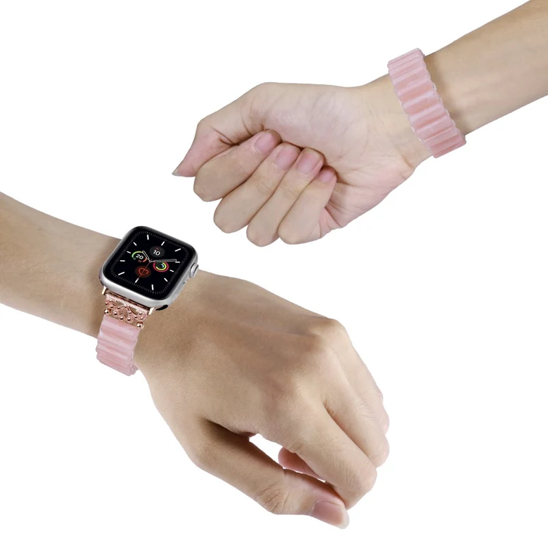 Apple Watch Series 8 (45mm) / Watch Ultra resin tube bead style strap
