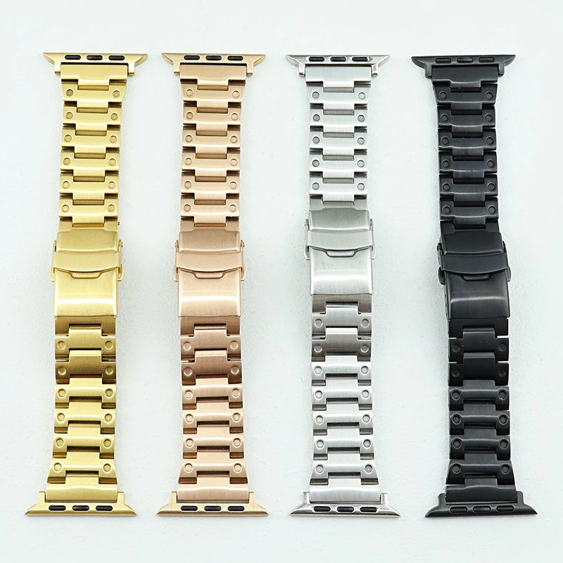 Apple Watch Series 8 (45mm) / Watch Ultra dot-edge style stainless steel strap