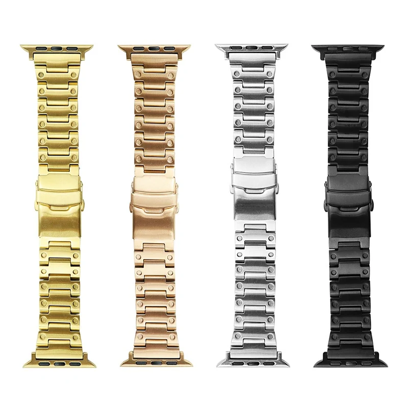 Apple Watch Series 8 (45mm) / Watch Ultra dot-edge style stainless steel strap