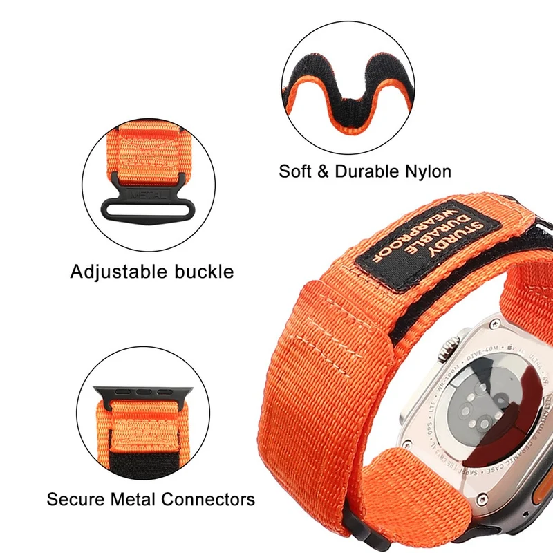 Apple Watch Series 8 (45mm) / Watch Ultra AW nylon sports strap