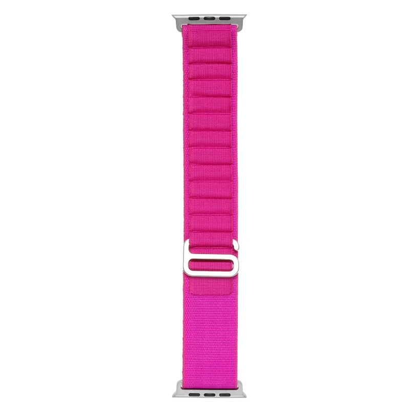 Apple Watch Series 8 (41mm) nylon loop strap with metal connector - Red / White