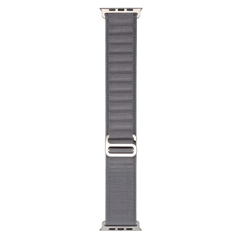 Apple Watch Series 8 (41mm) nylon loop strap with metal connector - Red / White