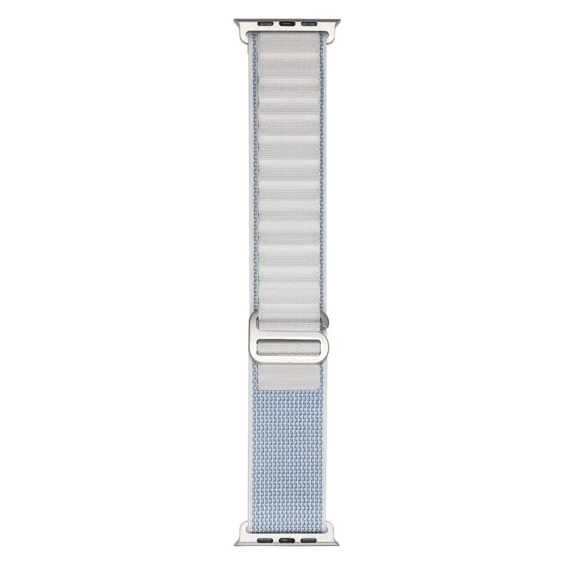 Apple Watch Series 8 (41mm) nylon loop strap with metal connector - Red / White