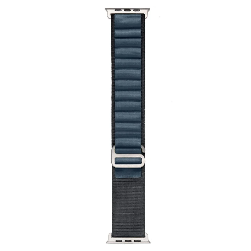 Apple Watch Series 8 (41mm) nylon loop strap with metal connector - Red / White
