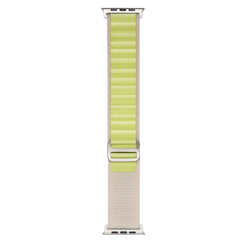 Apple Watch Series 8 (41mm) nylon loop strap with metal connector - Red / White