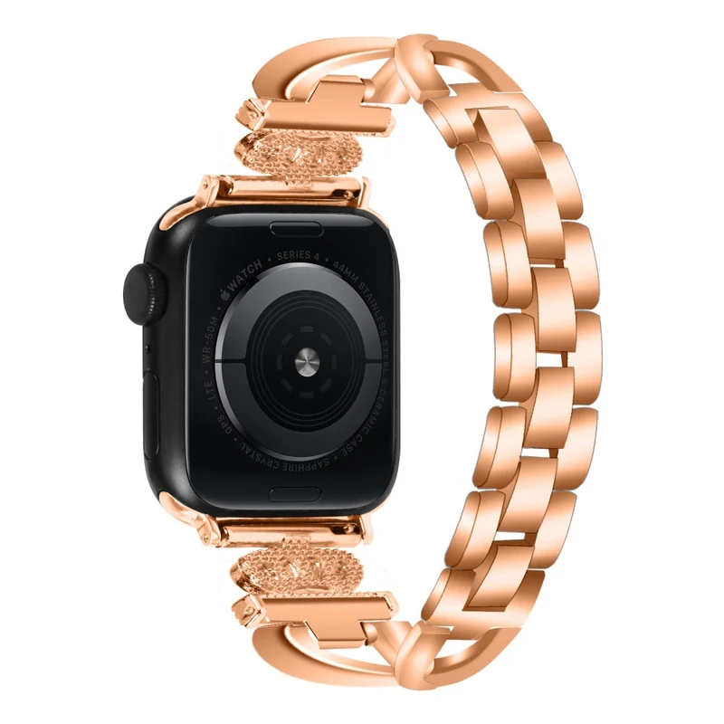 Apple Watch Series 9 45mm / Ultra 2 crown rhinestone décor alloy strap