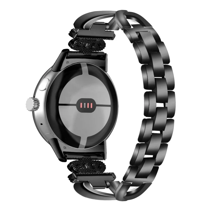 Google Pixel Watch crown adorned rhinestone alloy strap