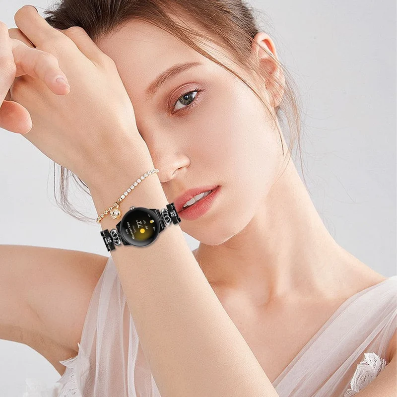 Google Pixel Watch crown adorned rhinestone alloy strap