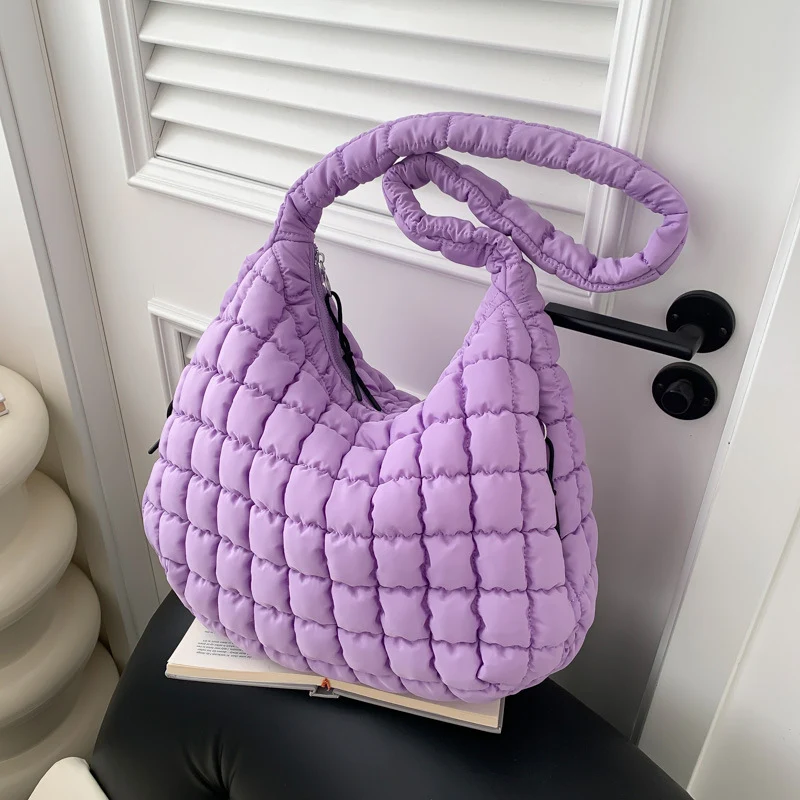 Gepolsterte Lässige Hobo-Tasche