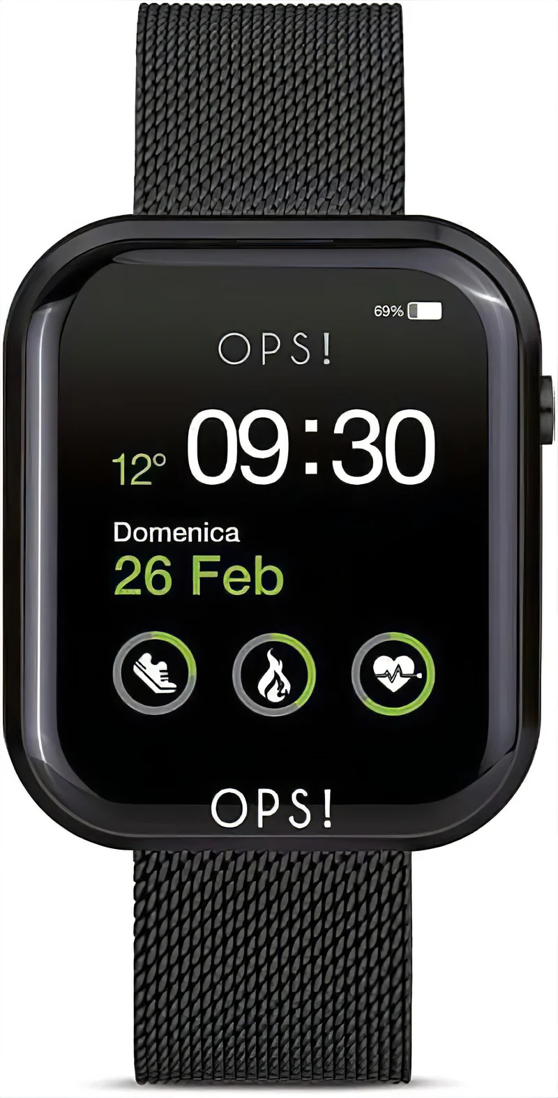 OPS! SMART CALL OPSSW-19 Unisex-Smartwatch • Italienisches Design • Telefonfunktion
