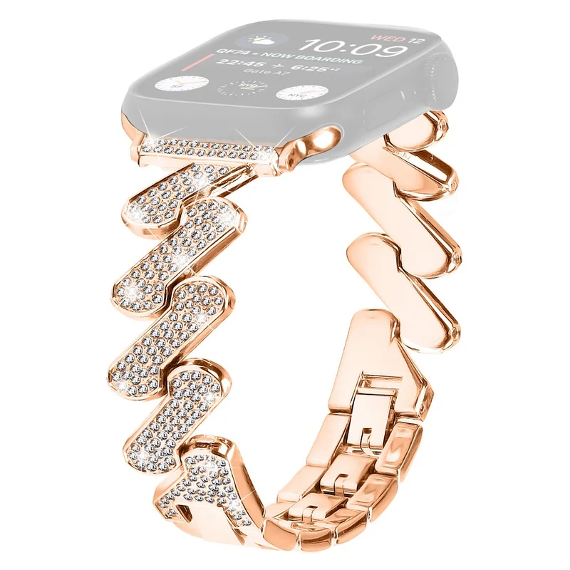 Apple Watch Series 8 (45mm) / Watch Ultra rhinestone luxury décor metal strap