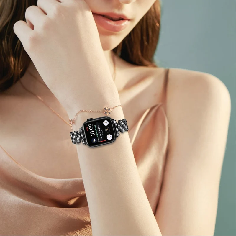 Apple Watch Series 8 (45mm) / Watch Ultra rhinestone luxury décor metal strap