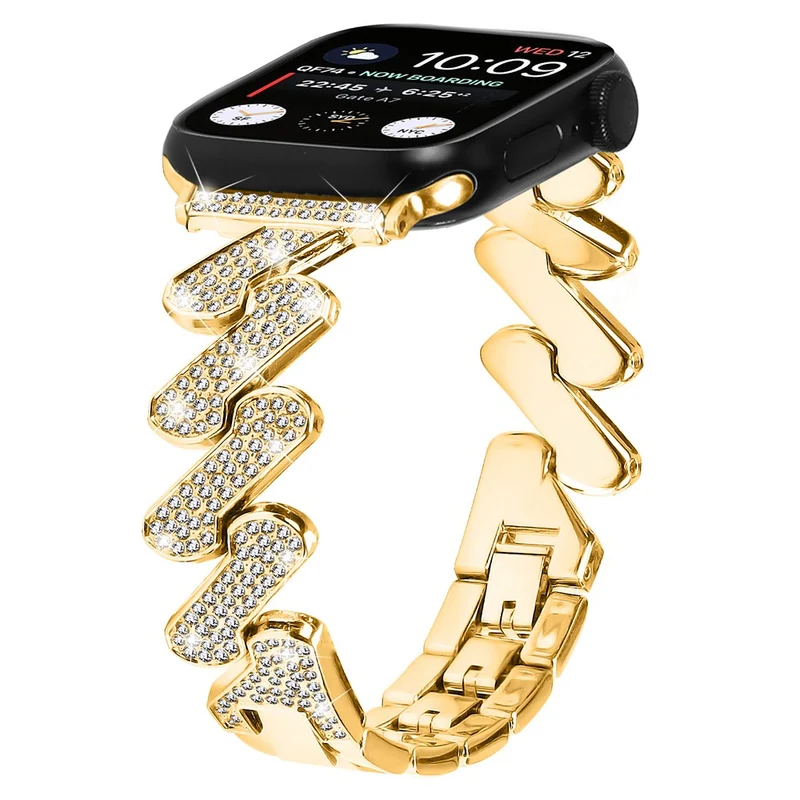 Apple Watch Series 8 (45mm) / Watch Ultra rhinestone luxury décor metal strap