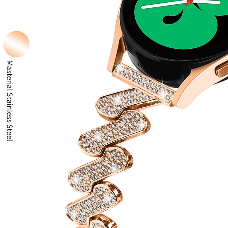 Samsung Galaxy Watch 6 / 6 Classic rhinestone luxury décor metal strap