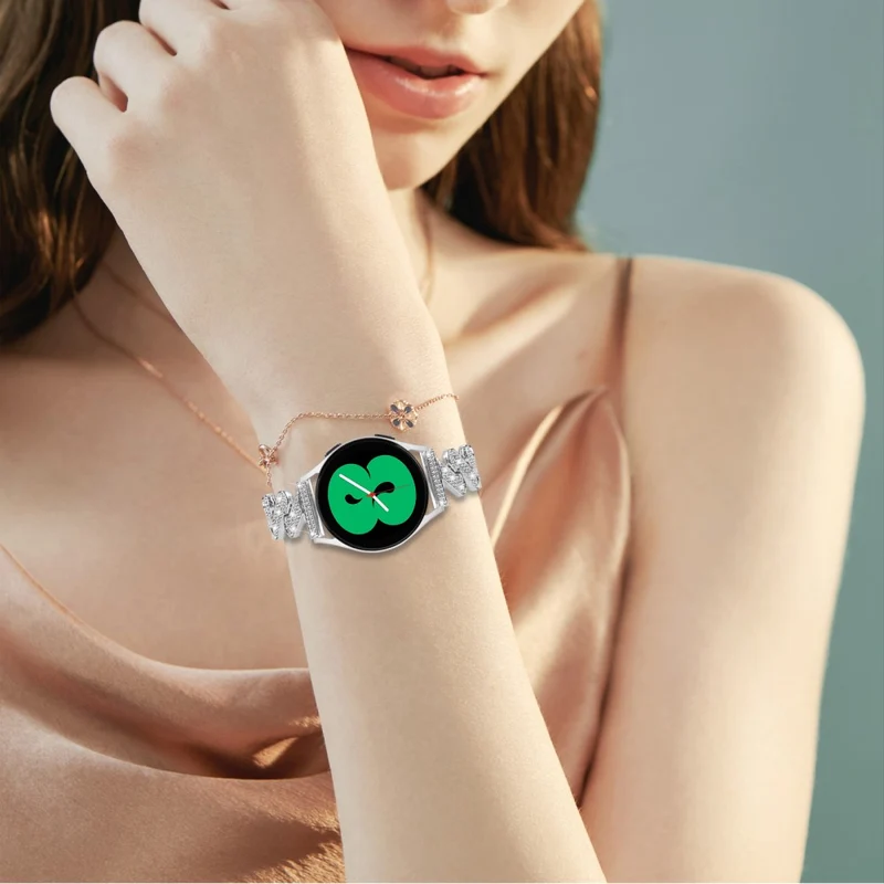Samsung Galaxy Watch 6 / 6 Classic rhinestone luxury décor metal strap