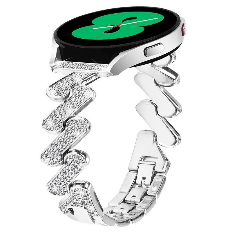 20mm Samsung Galaxy Watch 5 / 4 / 4 Classic rhinestone luxury décor metal strap