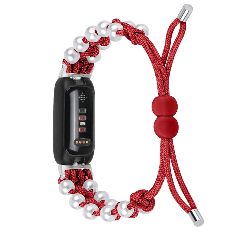 Fitbit Inspire 3 pear décor braid style strap - Rainbow