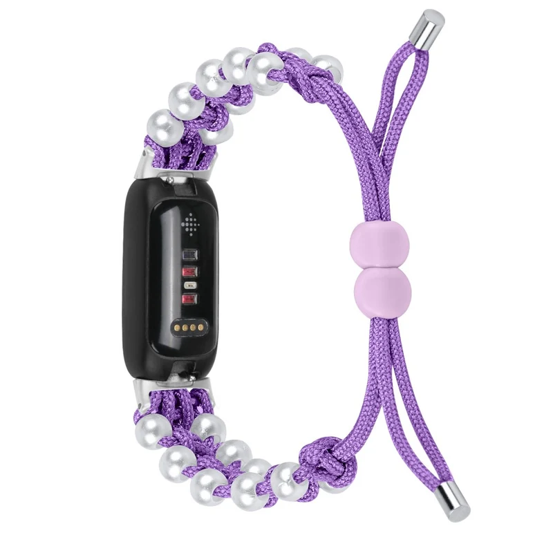Fitbit Inspire 3 pear décor braid style strap - Rainbow