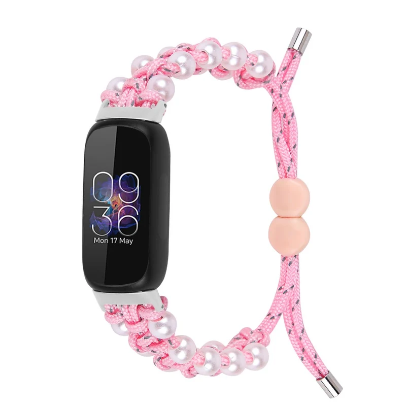 Fitbit Inspire 3 pear décor braid style strap - Rainbow